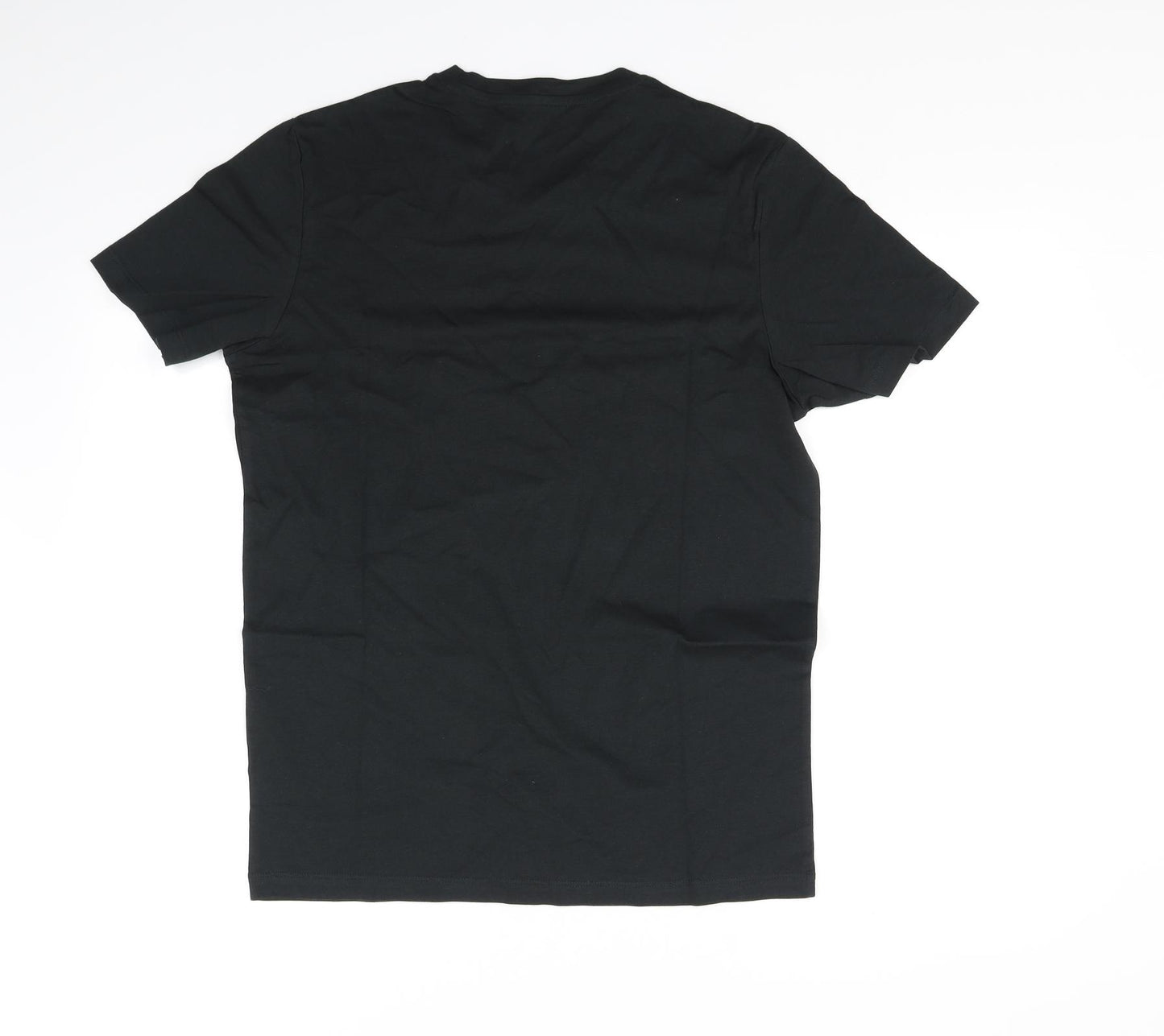 Janie and Jack Mens Black    T-Shirt Size M  - parrot