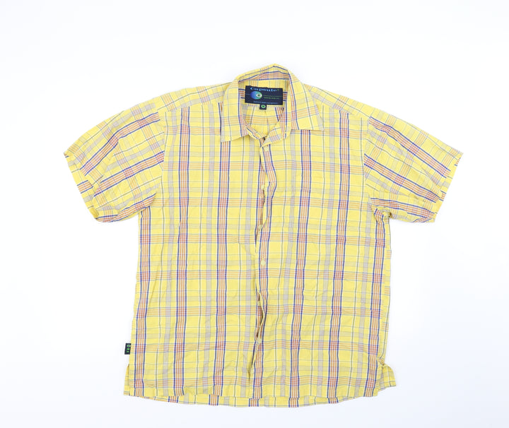 CAPSULE Mens White    Button-Up Size M