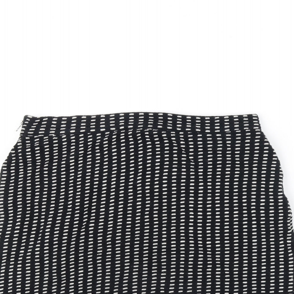 NEXT Womens Black Geometric  Mini Skirt Size 6