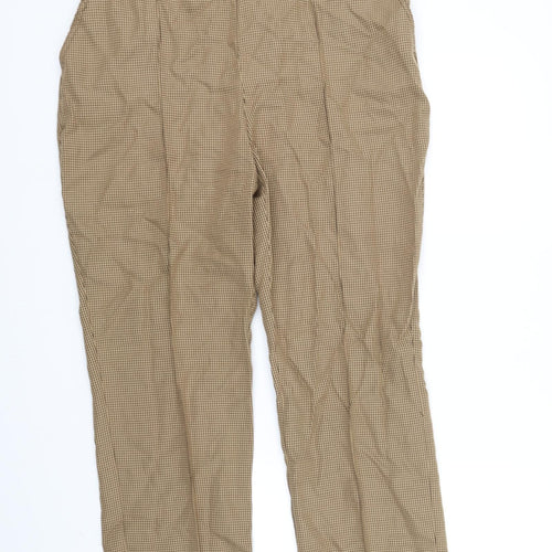 Damart Womens Orange Check  Trousers  Size 20 L30 in
