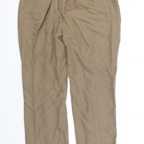 Damart Womens Orange Check  Trousers  Size 20 L30 in