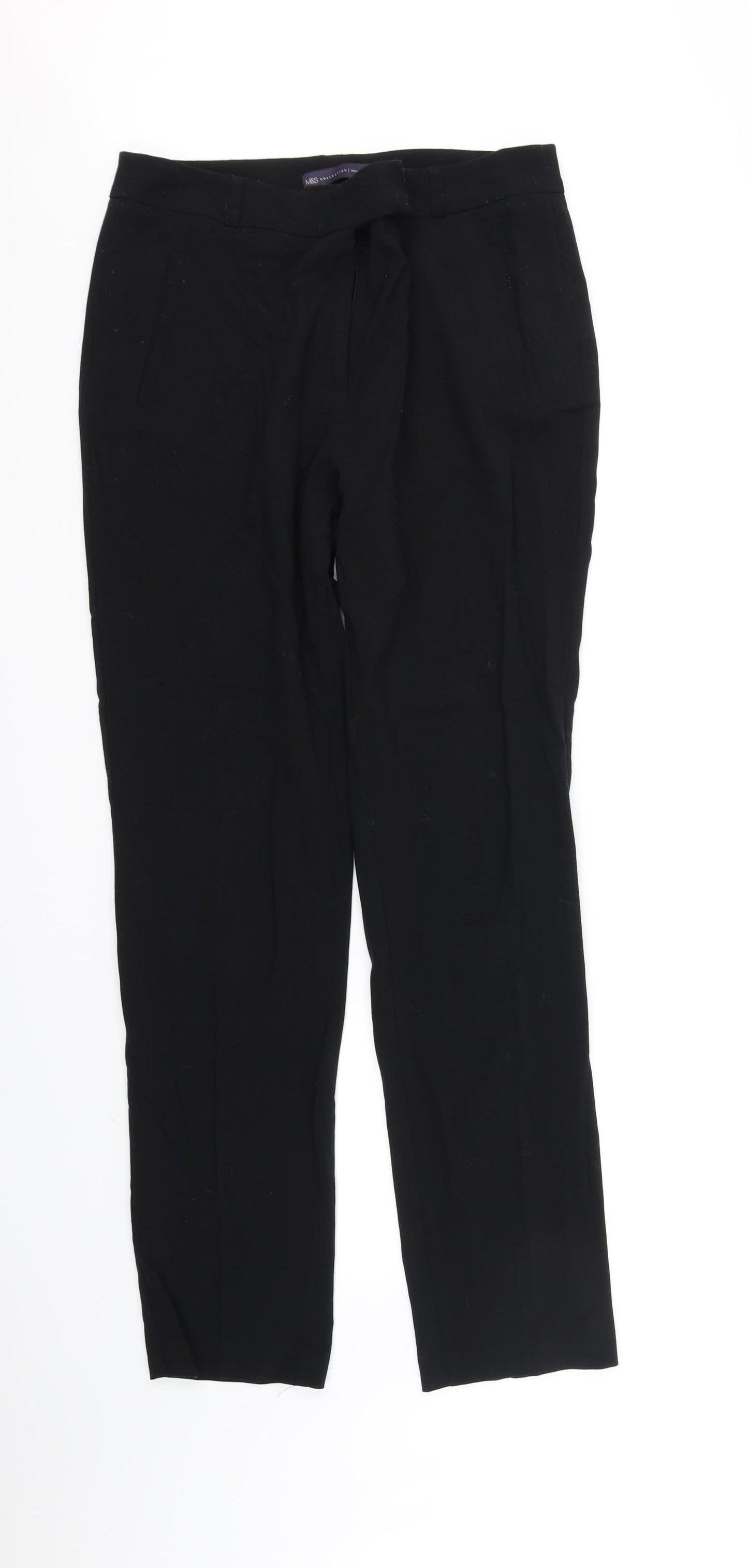 Marks and Spencer Womens Black   Trousers  Size 12 L34 in