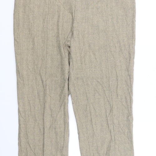 Marks and Spencer Womens Beige   Trousers  Size 18 L34 in