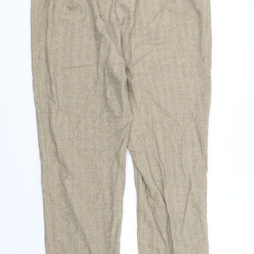 Marks and Spencer Womens Beige   Trousers  Size 18 L34 in