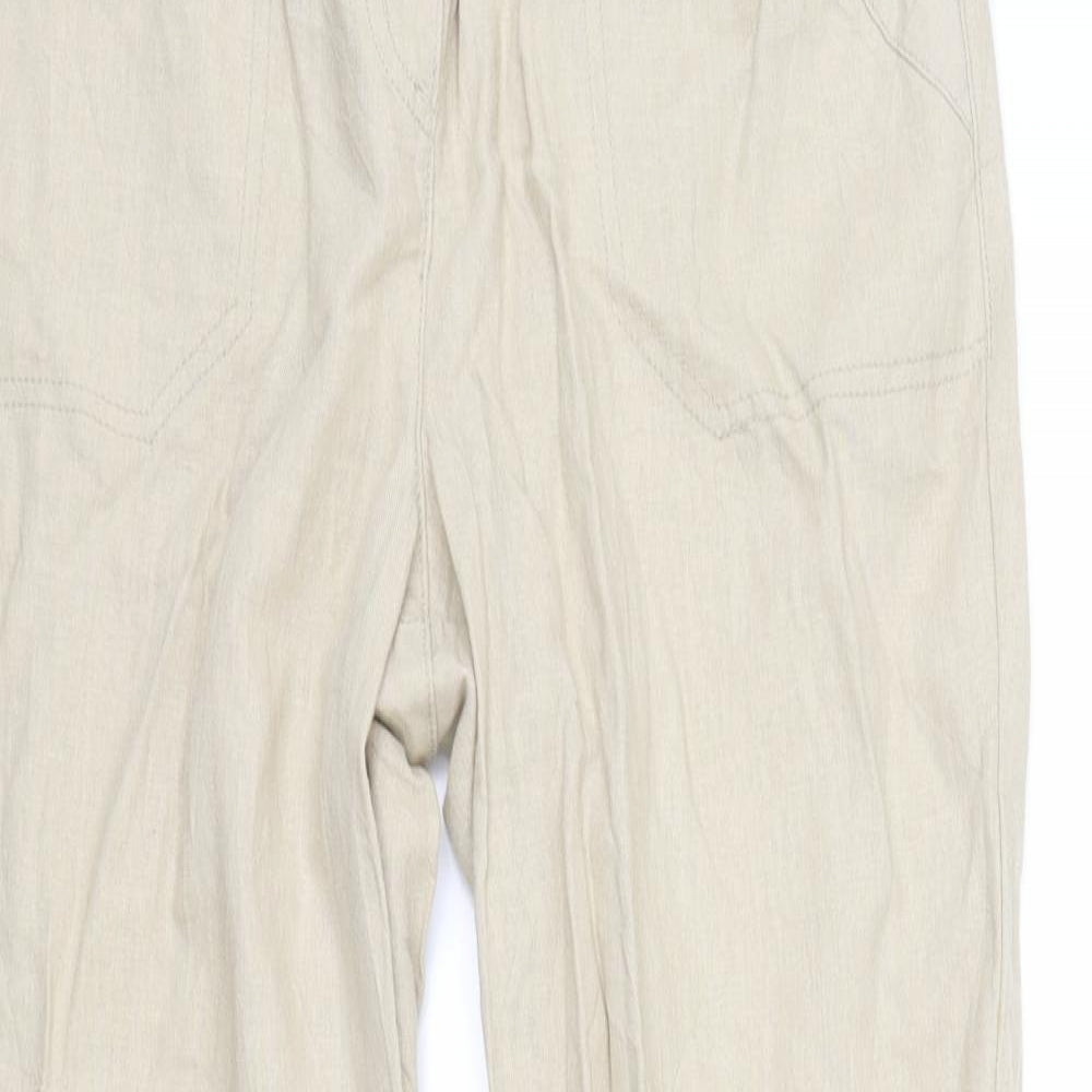 BHS Womens Beige   Trousers  Size 14 L29 in