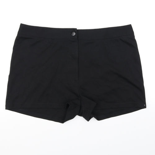 Papaya Womens Black   Cut-Off Shorts Size 18