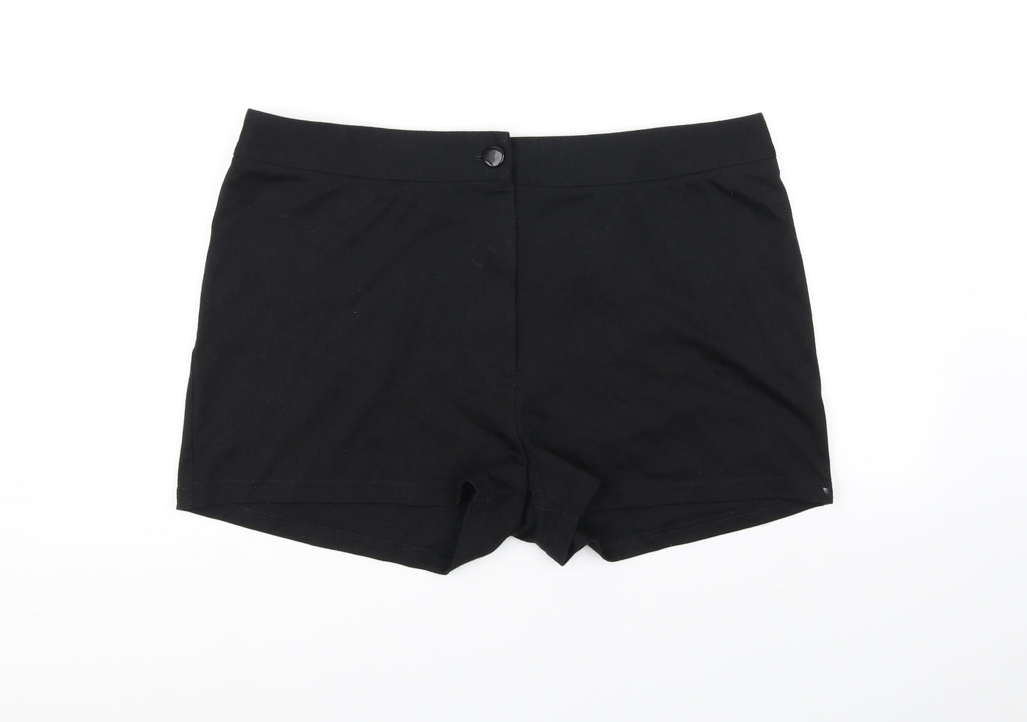 Papaya Womens Black   Cut-Off Shorts Size 18
