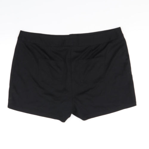 Papaya Womens Black   Cut-Off Shorts Size 18