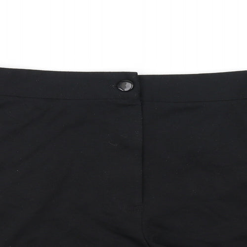 Papaya Womens Black   Cut-Off Shorts Size 18