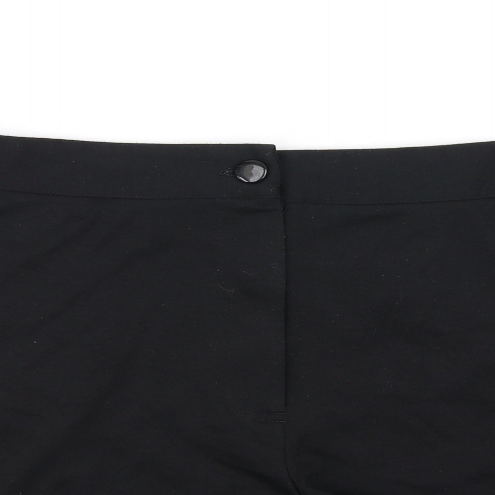 Papaya Womens Black   Cut-Off Shorts Size 18