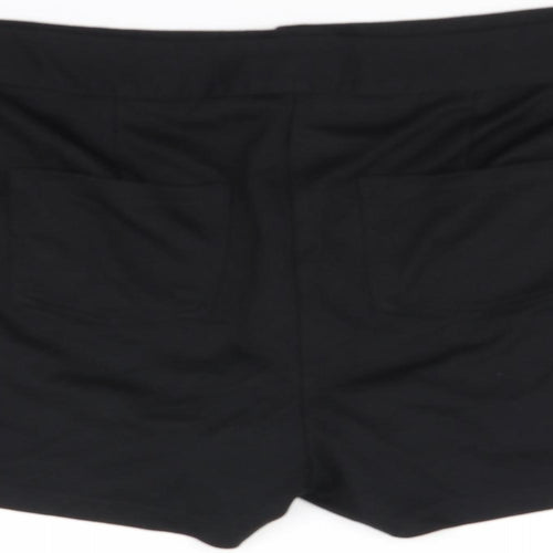 Papaya Womens Black   Cut-Off Shorts Size 18