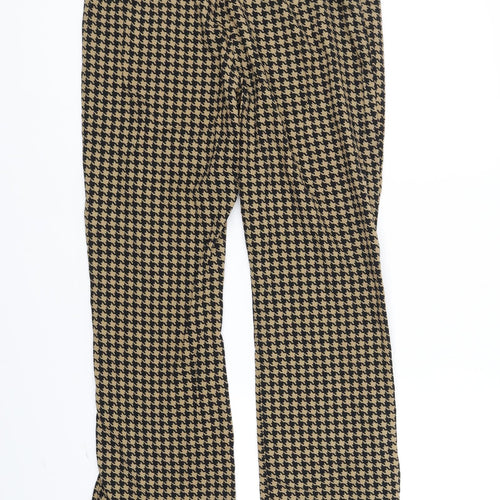 Emory Park Womens Gold Geometric  Trousers  Size M L30 in