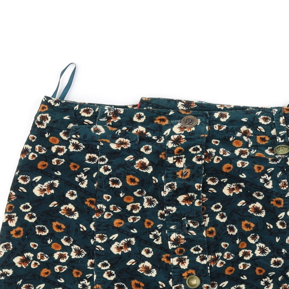 Joe Browns Womens Green Floral  Mini Skirt Size 8