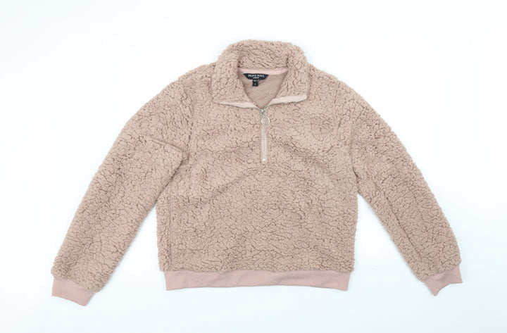 Brave Soul Womens Pink Pullover Jumper Size L