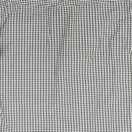 Red Herring Womens White Check  Basic Button-Up Size L