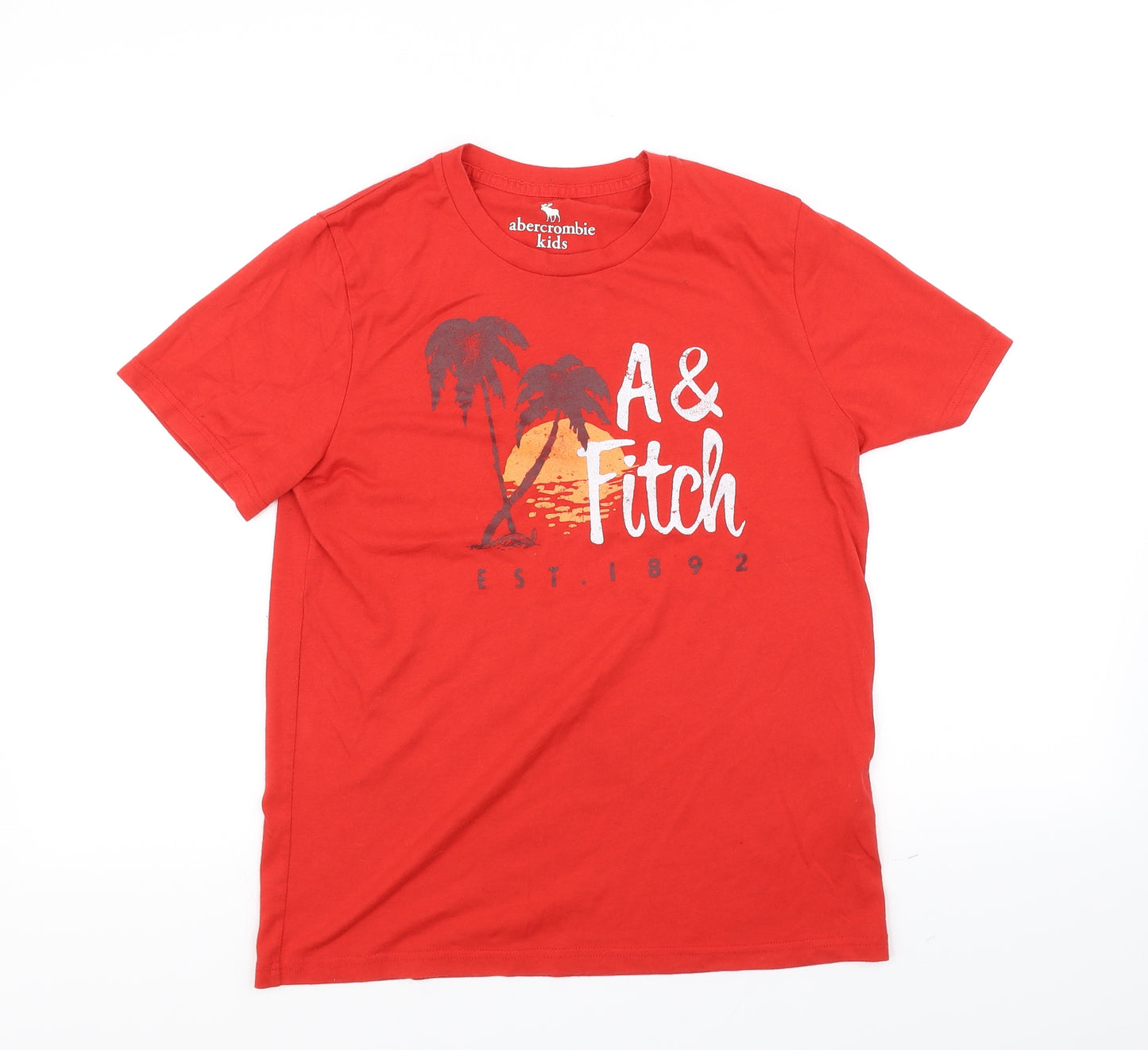abercrombie kids Boys Red   Basic T-Shirt Size 15-16 Years