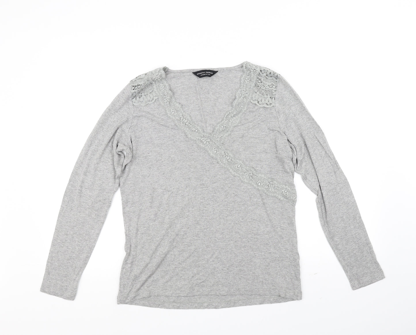 Dorothy Perkins Womens Grey   Basic T-Shirt Size 14