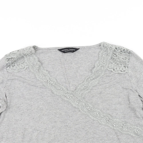 Dorothy Perkins Womens Grey   Basic T-Shirt Size 14