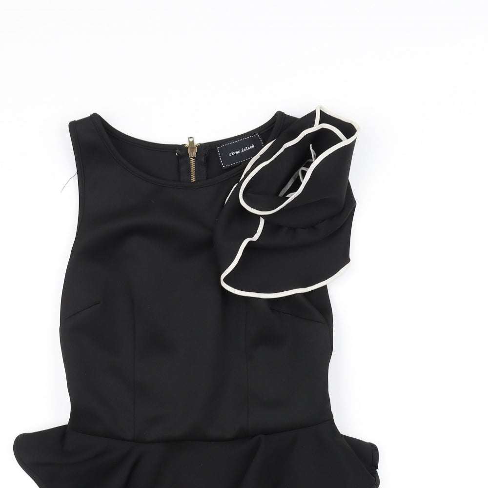 River Island Girls Black   Fit & Flare  Size 8 Years