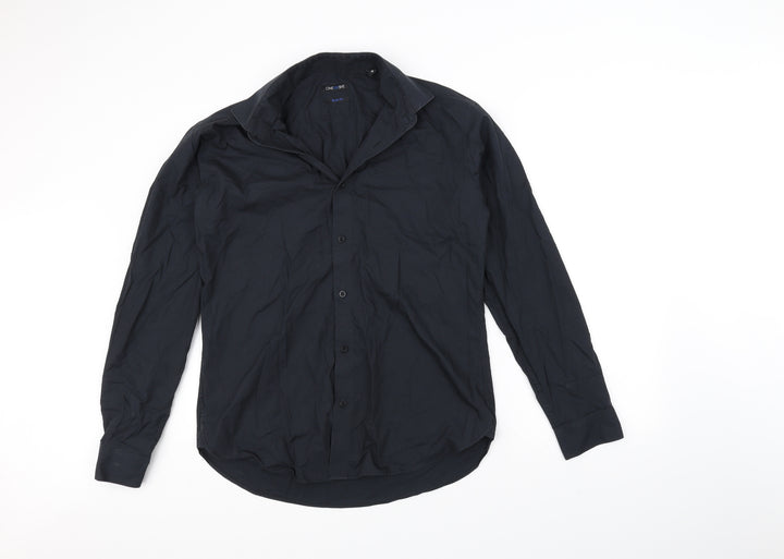OneSix5ive Mens Black    Button-Up Size 16