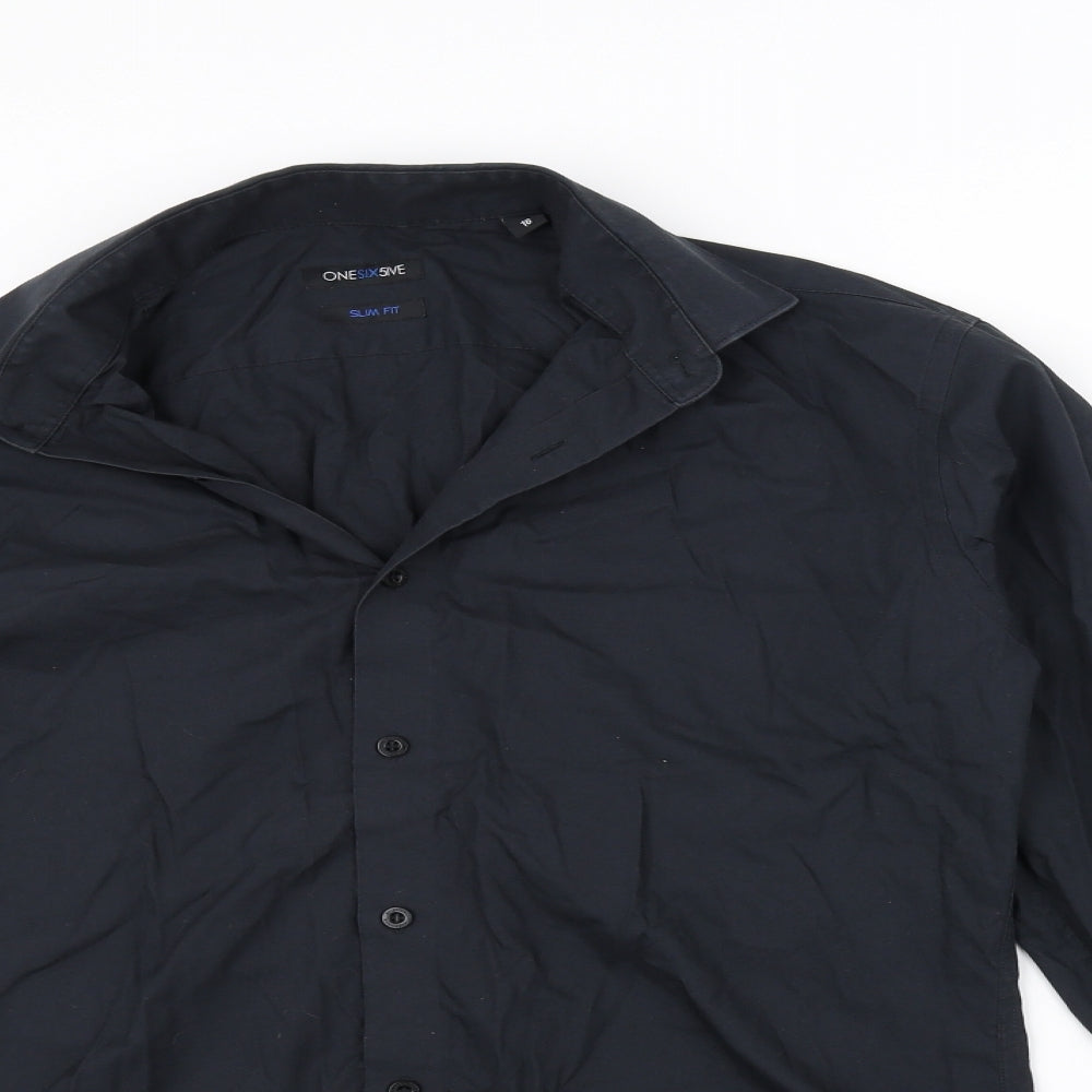 OneSix5ive Mens Black    Button-Up Size 16