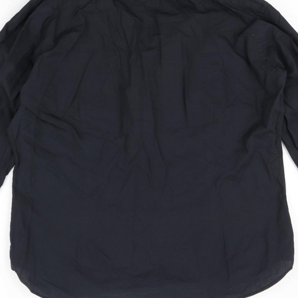 OneSix5ive Mens Black    Button-Up Size 16