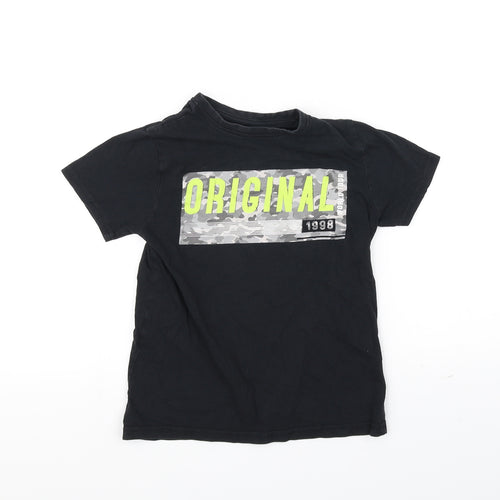 Primark Girls Black   Basic T-Shirt Size 8-9 Years