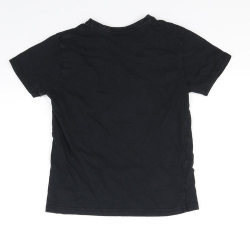 Primark Girls Black   Basic T-Shirt Size 8-9 Years