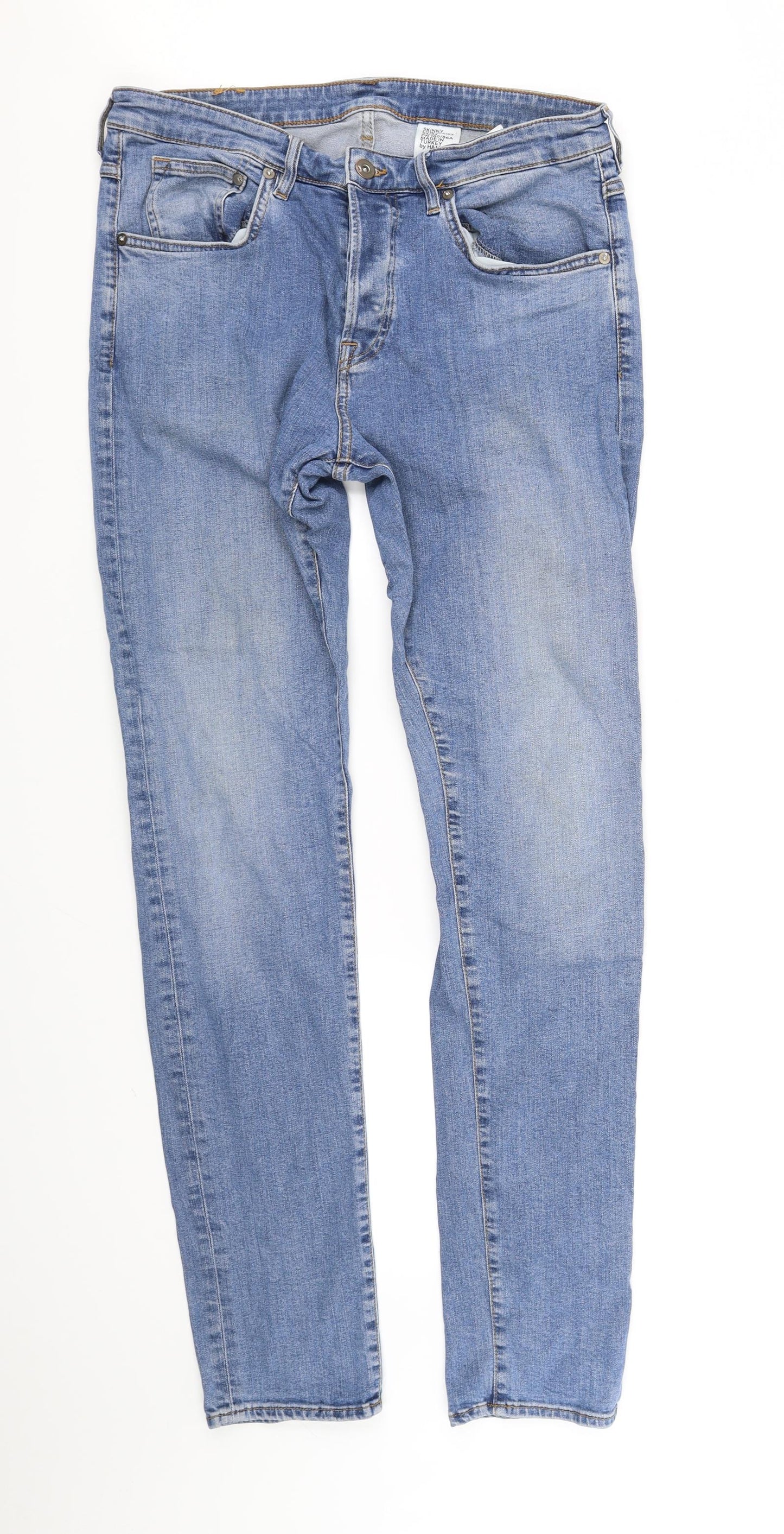 & Denim  Womens Blue   Straight Jeans Size 34 in L34 in