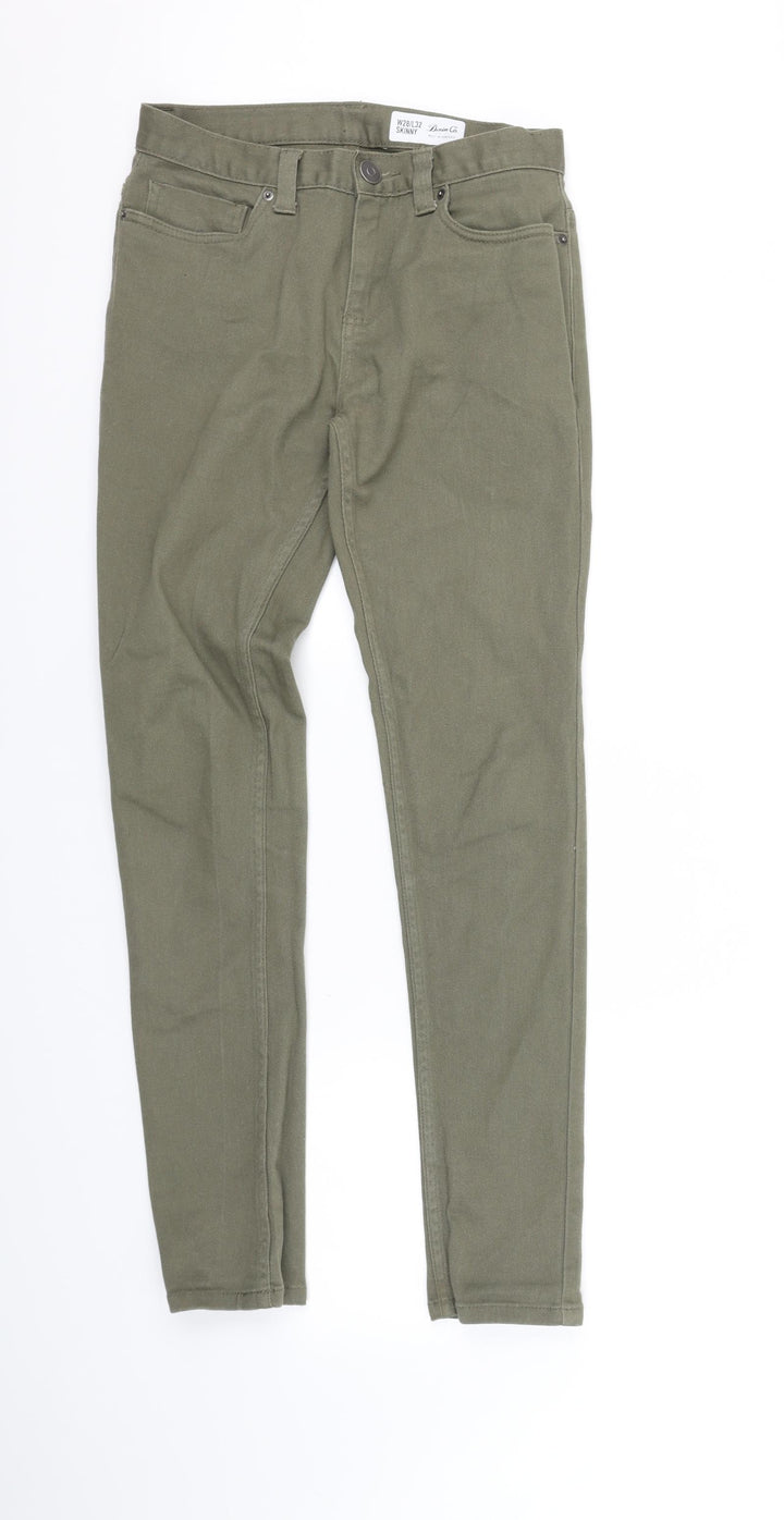 deniem & co Mens Green Straight Jeans Size 28 in L33 in