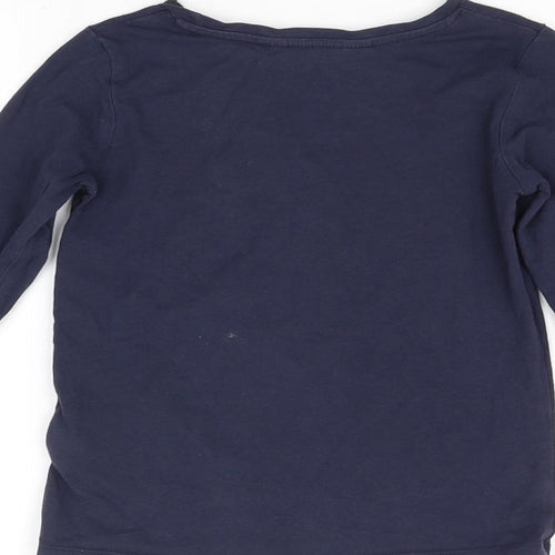 H&M Girls Blue   Basic T-Shirt Size 5-6 Years  - NEW YORK