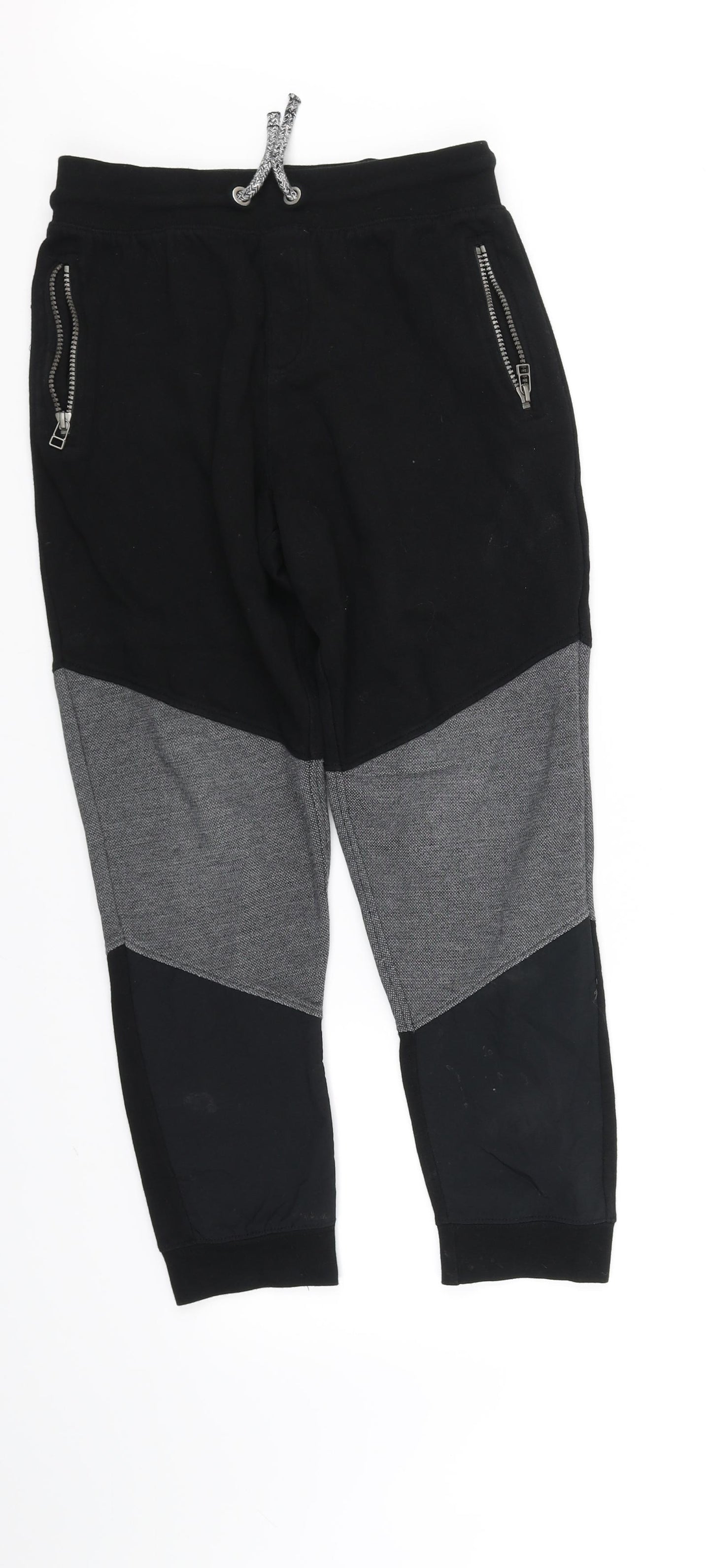 George Boys Black   Jogger Trousers Size 11-12 Years