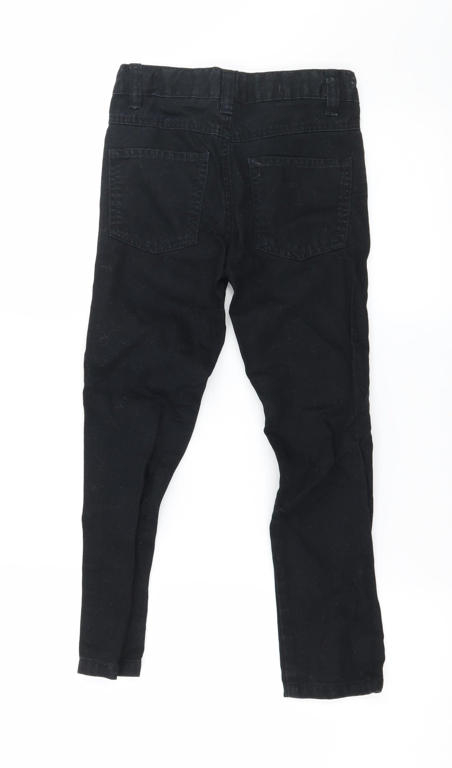 George Boys Black  Denim Skinny Jeans Size 6-7 Years