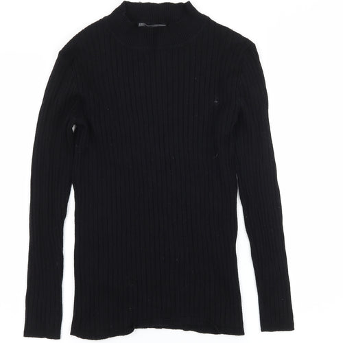 Primark Womens Black  Knit Pullover Jumper Size 14