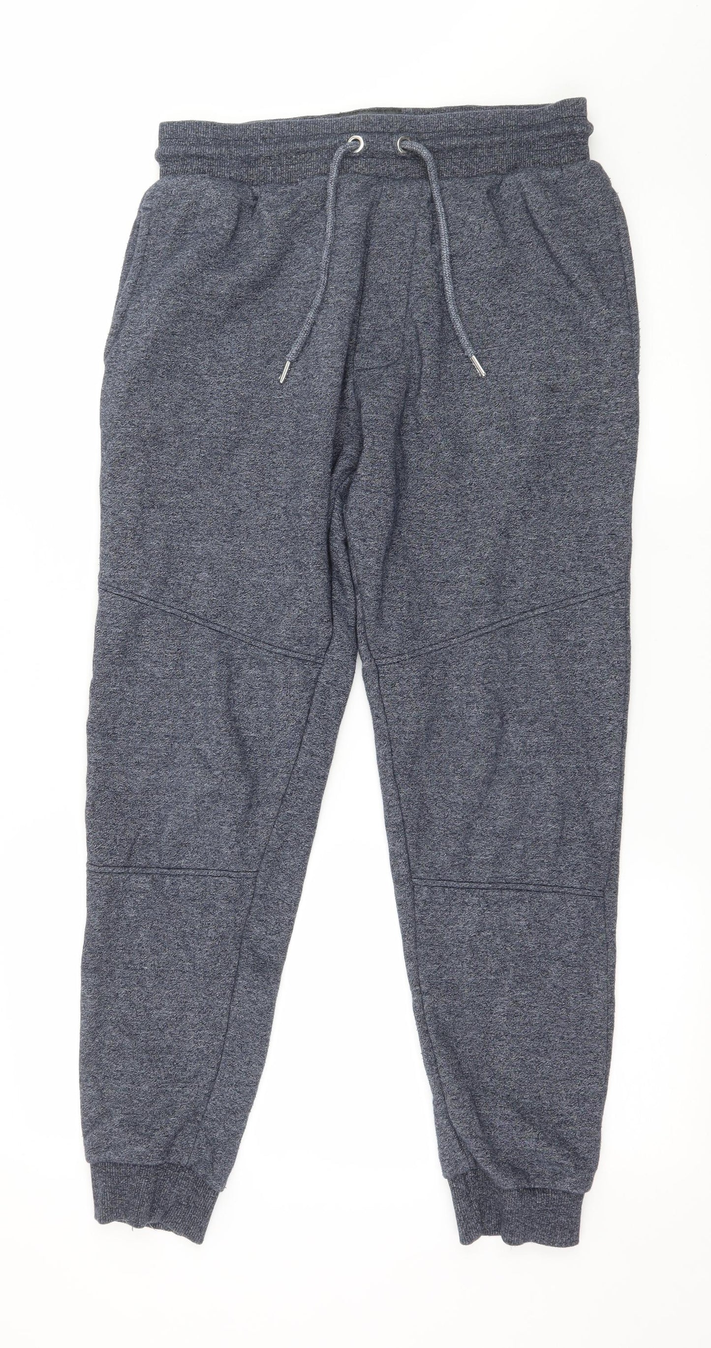 George Mens Blue  Jersey Jogger Trousers Size M L27 in