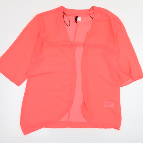 Divided by H&M Womens Orange  Chambray Basic Blouse Size 12