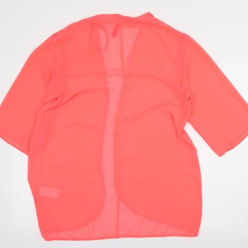 Divided by H&M Womens Orange  Chambray Basic Blouse Size 12