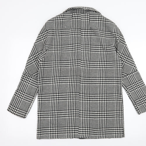 Double 11 Womens Black Houndstooth  Jacket Blazer Size S