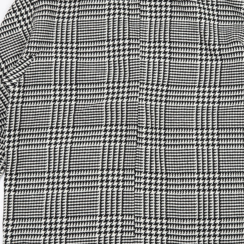 Double 11 Womens Black Houndstooth  Jacket Blazer Size S