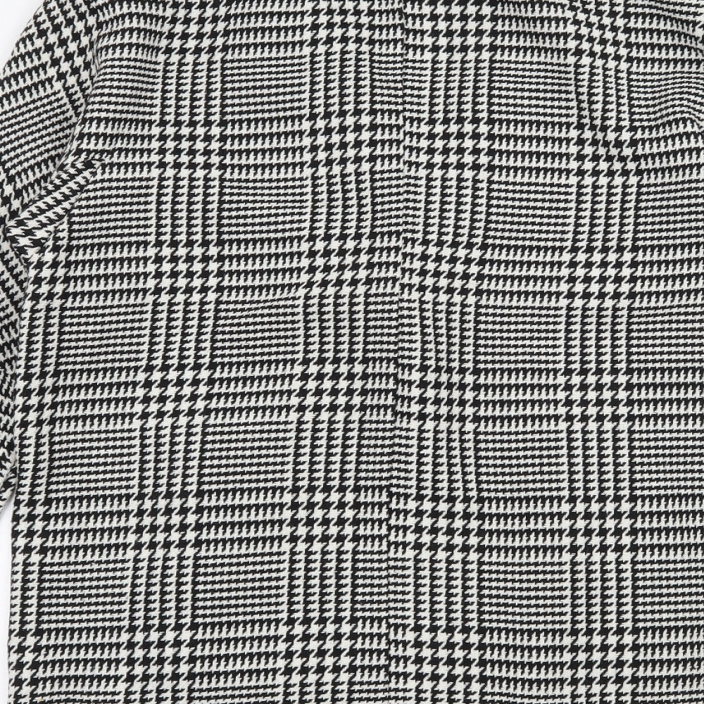 Double 11 Womens Black Houndstooth  Jacket Blazer Size S