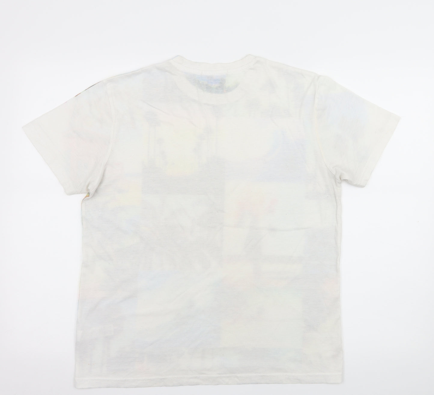 George Mens Multicoloured Geometric Jersey  T-Shirt Size M  - Beach