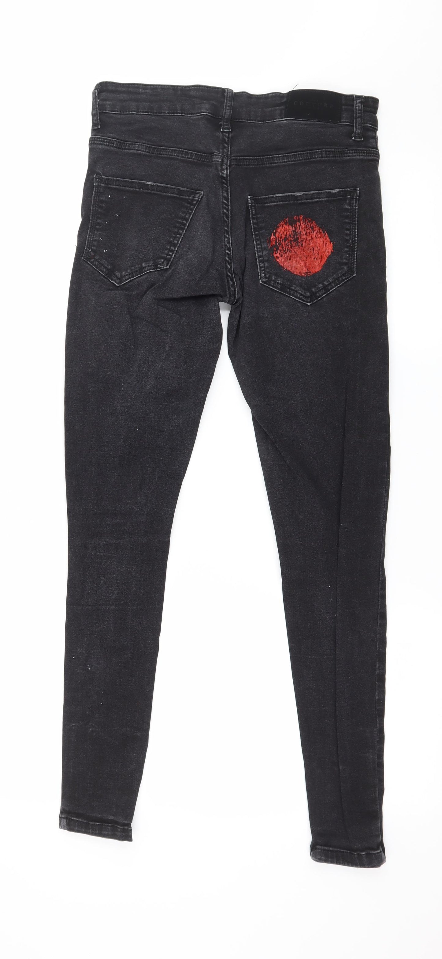 The Couture Club Mens Grey  Denim Skinny Jeans Size 28 in L29 in