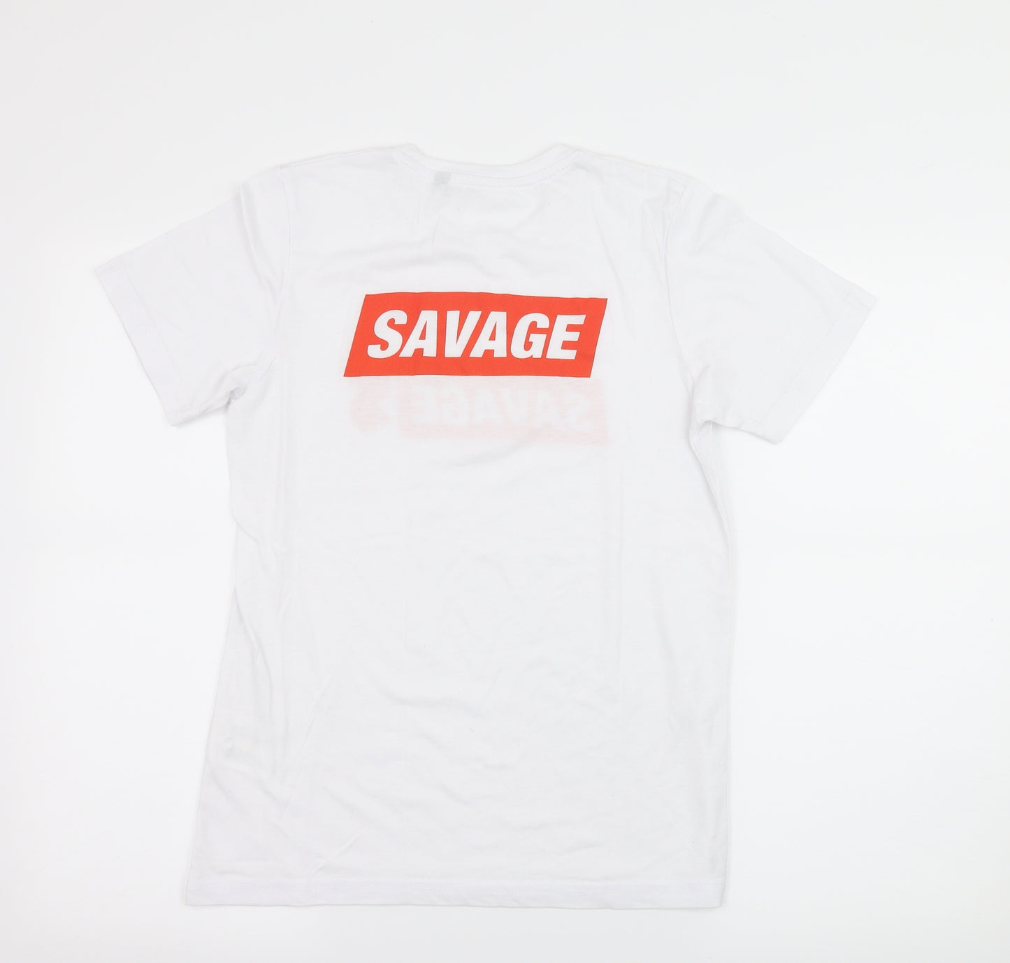 Prworn Mens White  Jersey  T-Shirt Size M  - SAVAGE