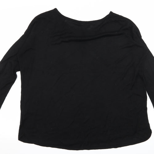 H&M Womens Black  Knit Pullover Jumper Size S