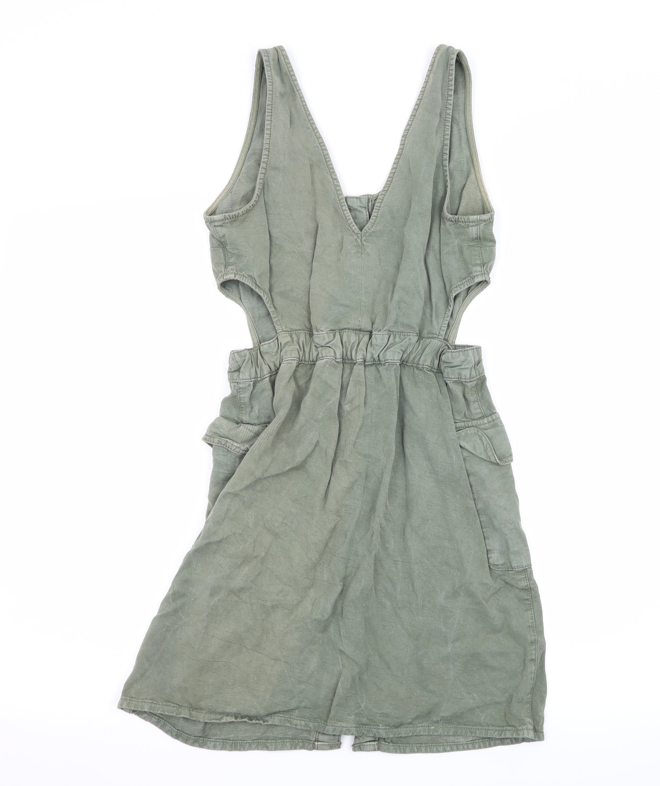 Topshop Womens Green   Bodycon  Size 8  - cut out sides