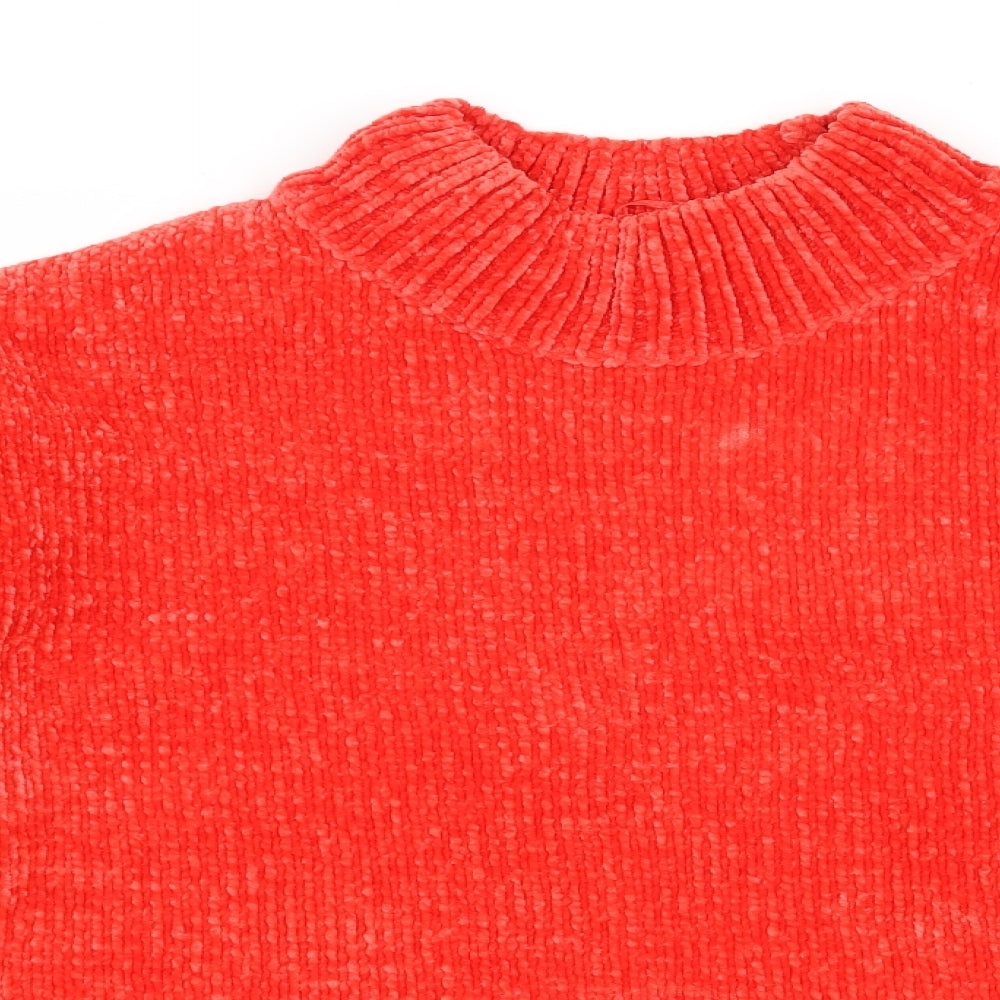 F&F Womens Red  Knit Pullover Jumper Size 14