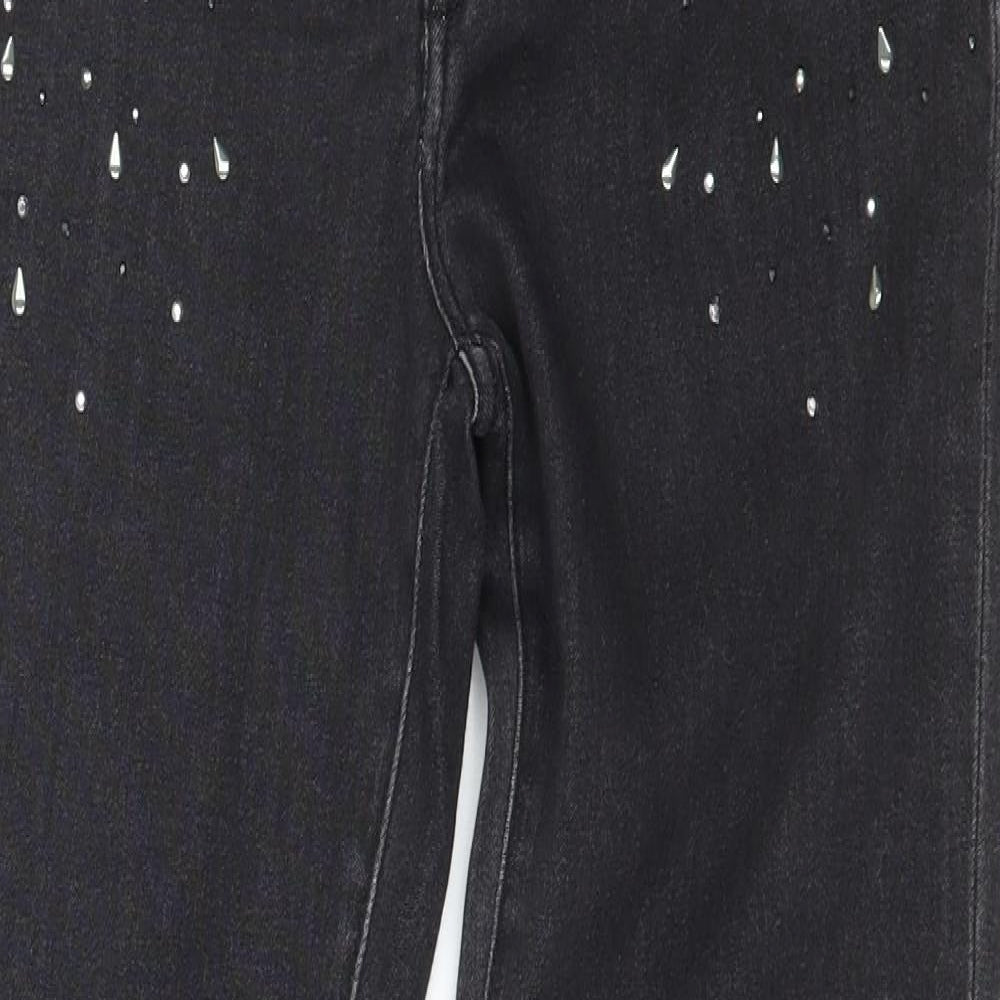 Superdry Womens Grey  Denim Skinny Jeans Size 26 in L27 in