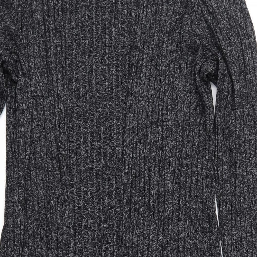 New Look Womens Grey  Knit Cardigan Jumper Size 18