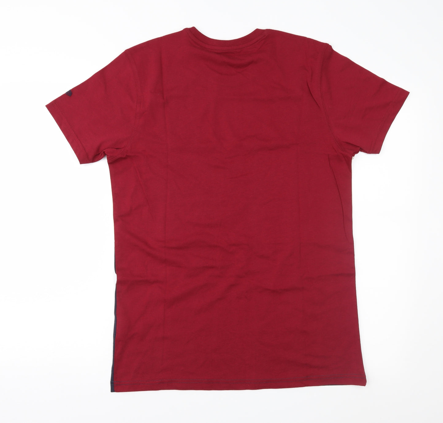 New Era Mens Red  Jersey  T-Shirt Size S