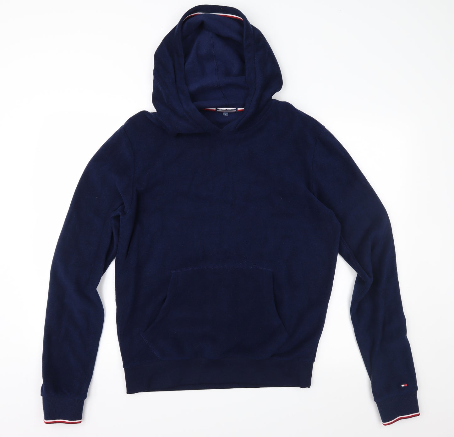 Tommy Hilfiger Mens Blue  Fleece Pullover Hoodie Size S